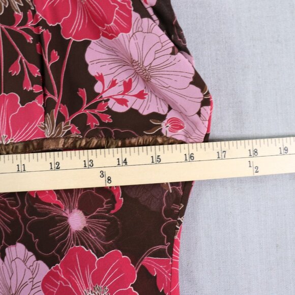 Vintage Jody of California Brown Floral Dress *11/12 Boho Empire Waist USA - Picture 12 of 16